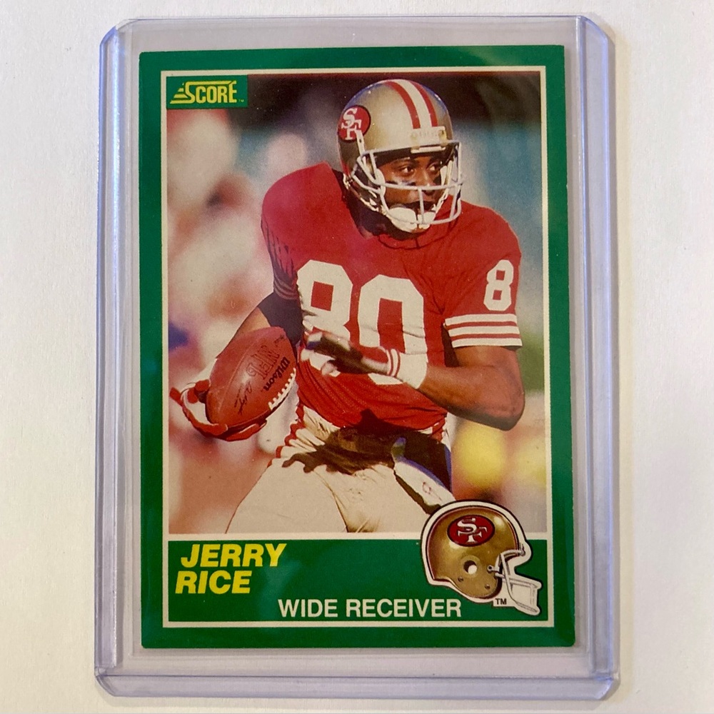 Jerry Rice Football Trading Card Score 1989
